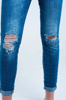 Skinny Distressed Jeans
