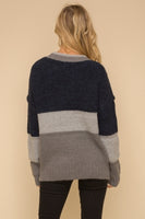 NAVY, GREY, AND CHARCOAL SWEATER