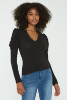 Next Level Ruched Long Sleeve Top
