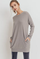 LONG SLEEVE TUNIC WITH POCKETS