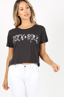 Rock N Roll Cropped Tee