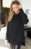 LONG SLEEVE SOLID KNIT SWEATER