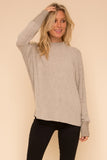 Brushed Hacci Dolman Sleeve Top
