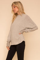 Brushed Hacci Dolman Sleeve Top